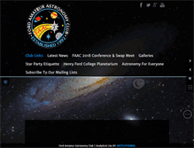 Tablet Screenshot of fordastronomyclub.com